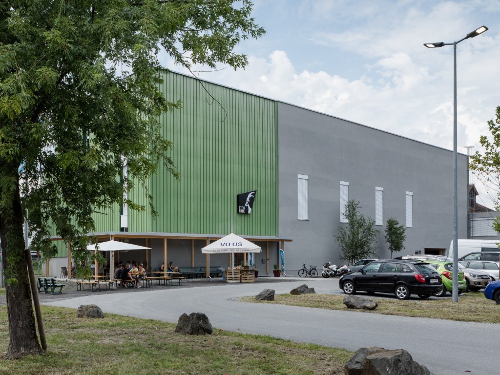 Steinblock Boulderhalle in Dornbirn Vorarlberg